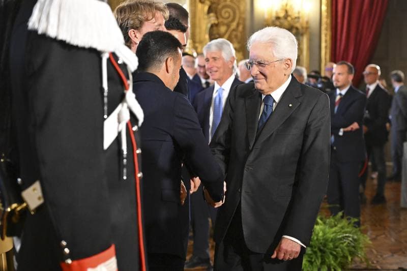Maurizio Sarri. Meeting with Italian President Sergio Mattarella. 12.05.2026