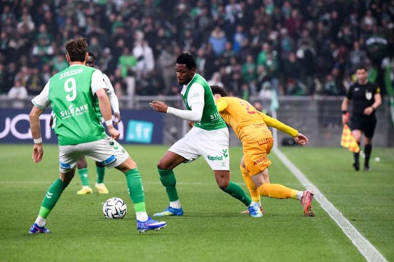 Football. Ligue 2 Play-offs. AS Saint-Etienne - Rodez Aveyron Football. 15.05.2026