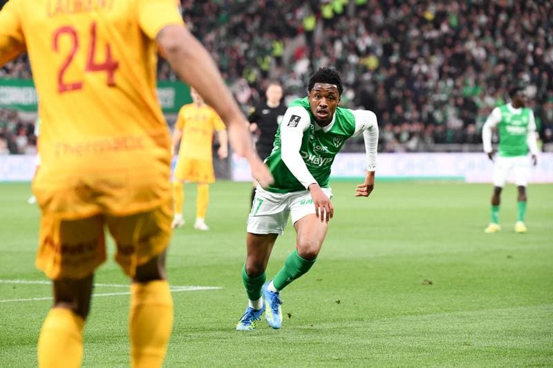Football. Ligue 2 Play-offs. AS Saint-Etienne - Rodez Aveyron Football. 15.05.2026