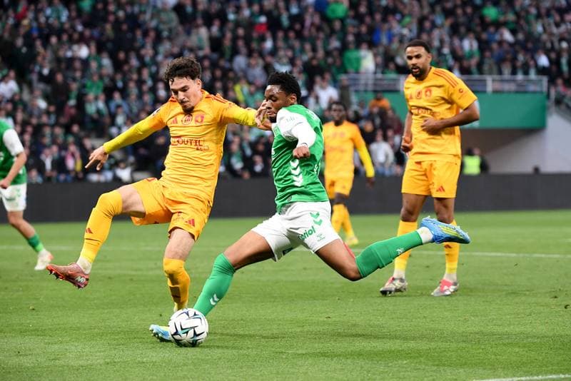 Football. Ligue 2 Play-offs. AS Saint-Etienne - Rodez Aveyron Football. 15.05.2026