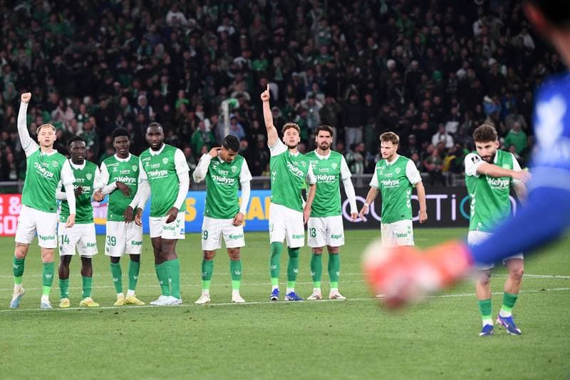 Football. Ligue 2 Play-offs. AS Saint-Etienne - Rodez Aveyron Football. 15.05.2026