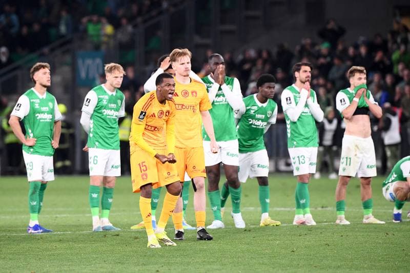 Football. Ligue 2 Play-offs. AS Saint-Etienne - Rodez Aveyron Football. 15.05.2026