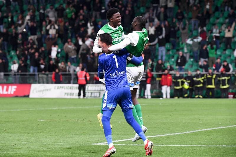 Football. Ligue 2 Play-offs. AS Saint-Etienne - Rodez Aveyron Football. 15.05.2026