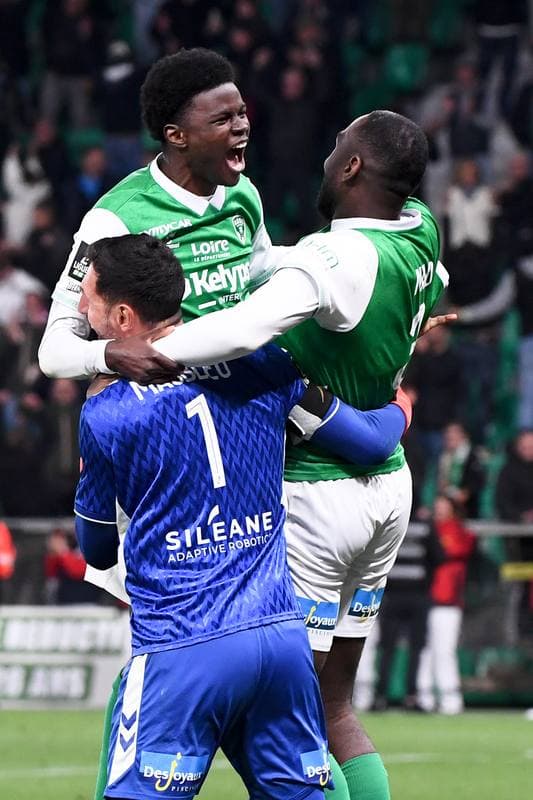 Football. Ligue 2 Play-offs. AS Saint-Etienne - Rodez Aveyron Football. 15.05.2026