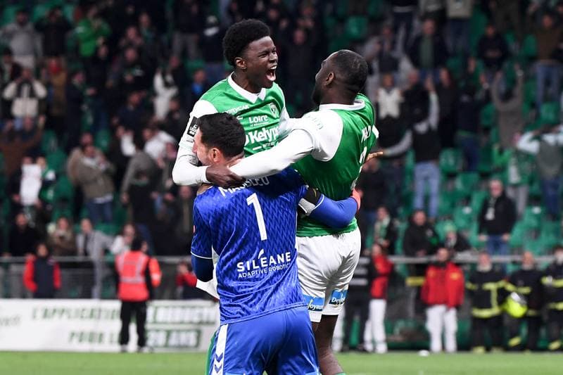 Football. Ligue 2 Play-offs. AS Saint-Etienne - Rodez Aveyron Football. 15.05.2026