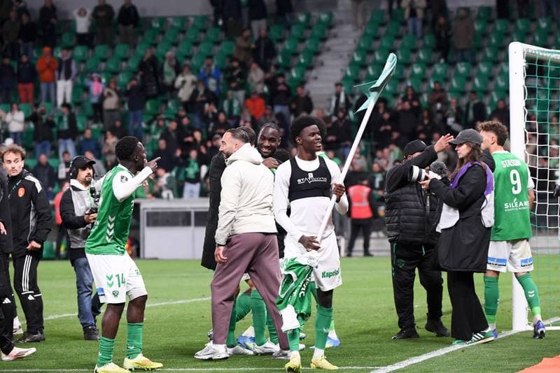 Football. Ligue 2 Play-offs. AS Saint-Etienne - Rodez Aveyron Football. 15.05.2026