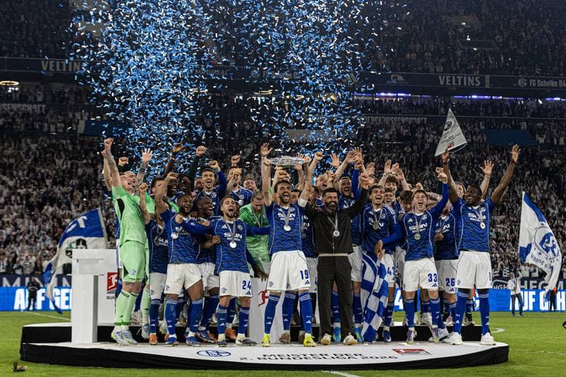 Football. 2. Bundesliga. Schalke 04 - Eintracht Braunschweig. 17.05.2026