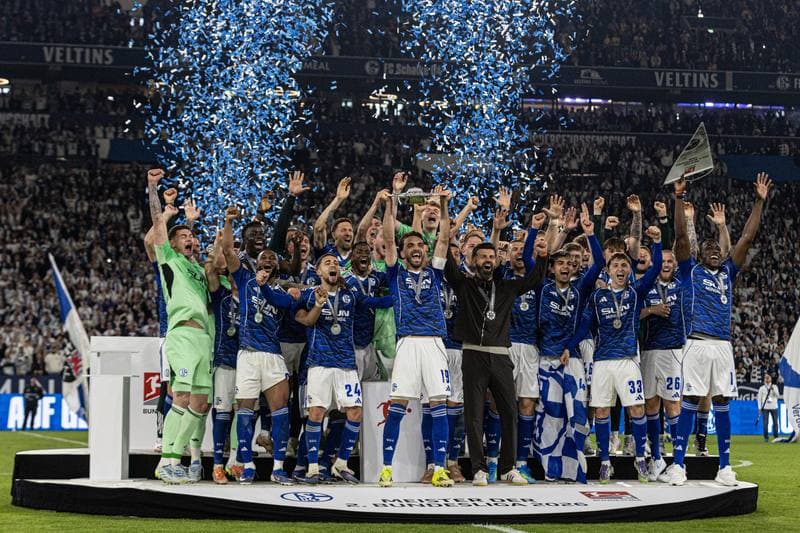 Football. 2. Bundesliga. Schalke 04 - Eintracht Braunschweig. 17.05.2026