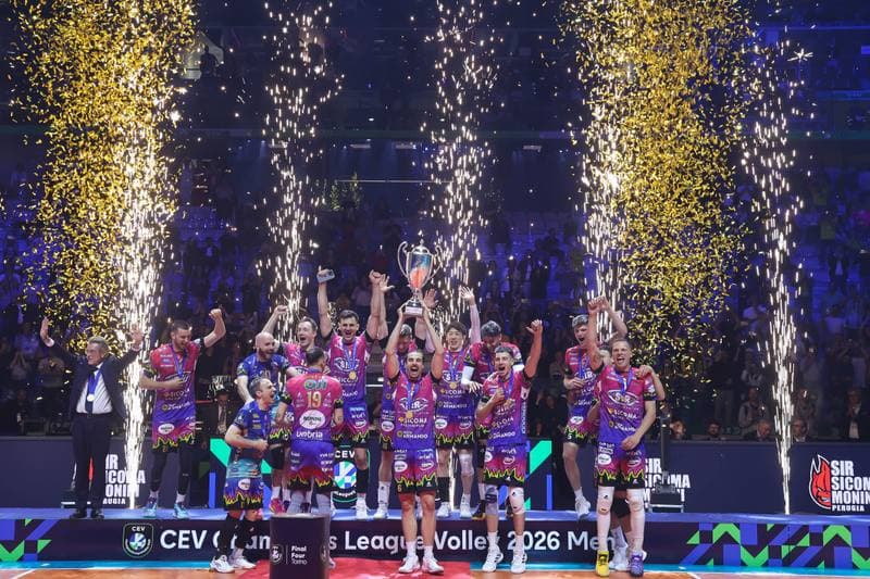 Volleyball. CEV Champions League. Sir Sicoma Monini Perugia - Aluron CMC Warta Zawiercie. 17.05.2026