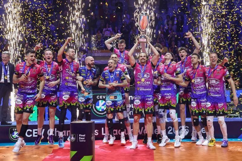 Volleyball. CEV Champions League. Sir Sicoma Monini Perugia - Aluron CMC Warta Zawiercie. 17.05.2026
