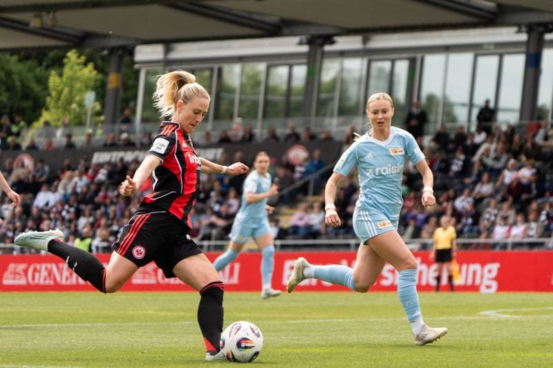 Football. Google-Pixel Frauen Bundesliga. Eintracht Frankfurt - FC Union Berlin. 17.05.2025