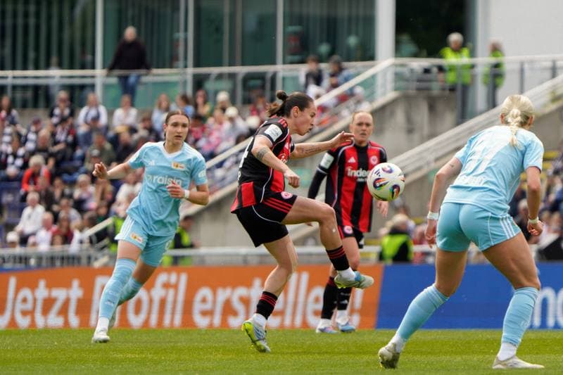 Football. Google-Pixel Frauen Bundesliga. Eintracht Frankfurt - FC Union Berlin. 17.05.2025