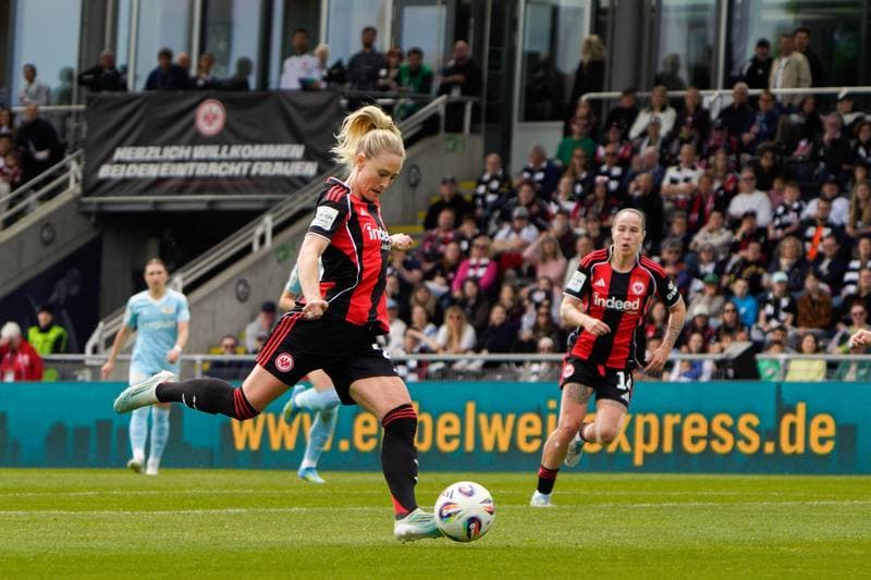 Football. Google-Pixel Frauen Bundesliga. Eintracht Frankfurt - FC Union Berlin. 17.05.2025