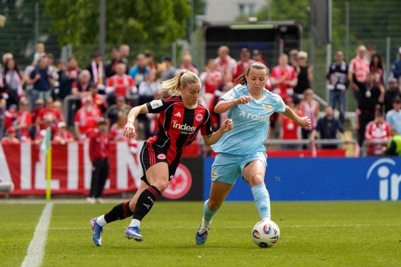 Football. Google-Pixel Frauen Bundesliga. Eintracht Frankfurt - FC Union Berlin. 17.05.2025