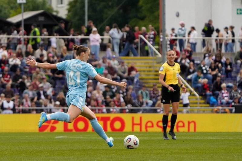 Football. Google-Pixel Frauen Bundesliga. Eintracht Frankfurt - FC Union Berlin. 17.05.2025
