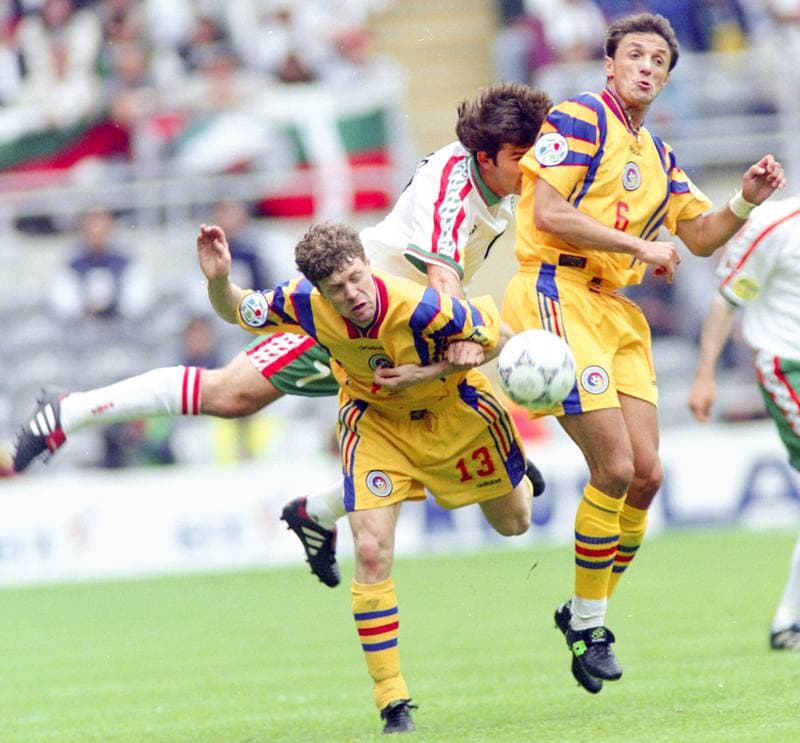 Football. UEFA EURO 1996. Bulgaria - Romania. 13.06.1996
