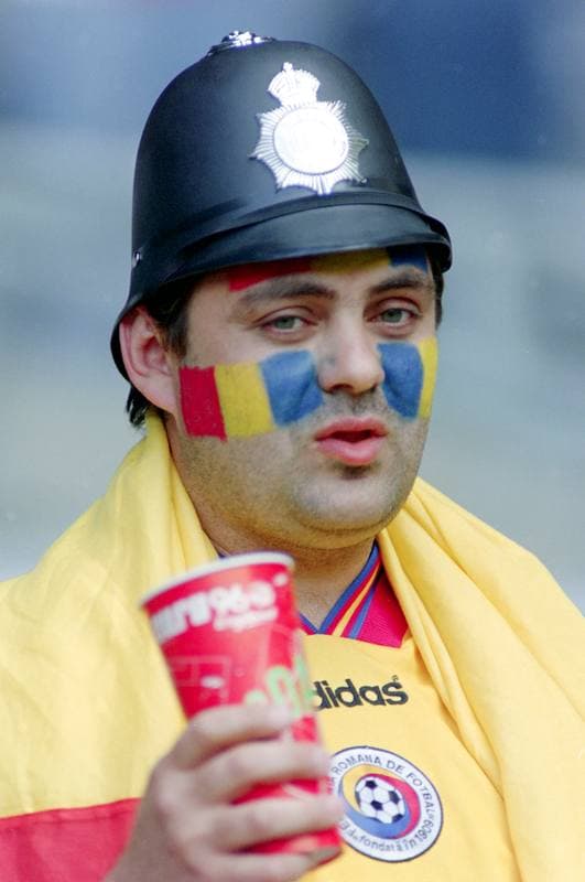 Football. UEFA EURO 1996. Bulgaria - Romania. 13.06.1996