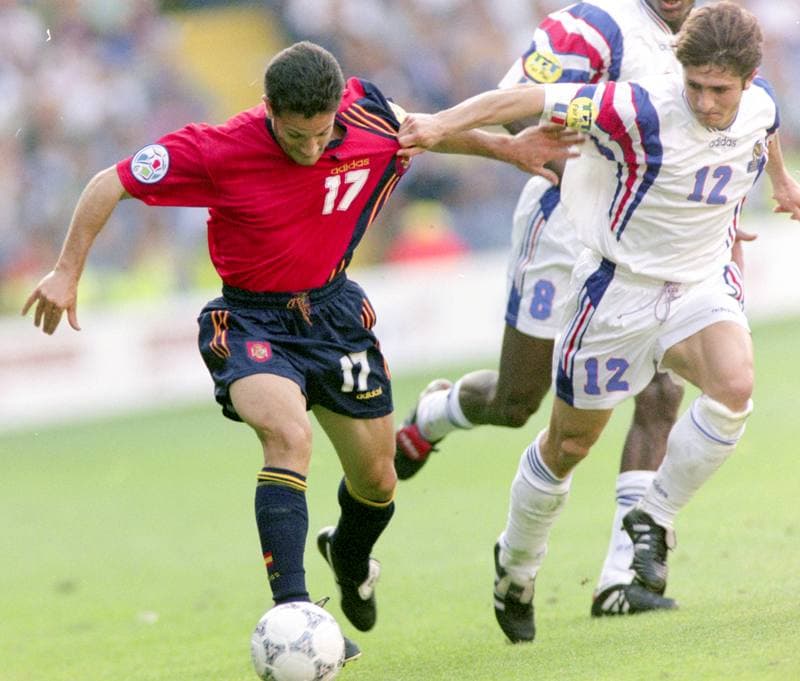 Football. UEFA EURO 1996. France - Spain. 15.06.1996