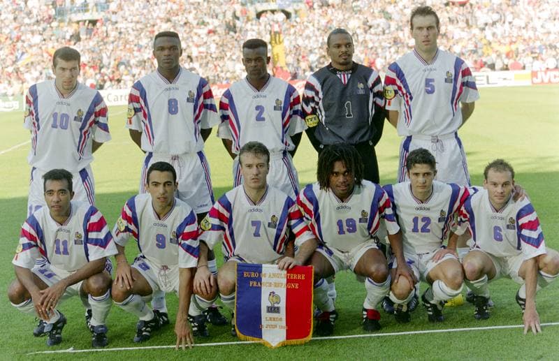 Football. UEFA EURO 1996. France - Spain. 15.06.1996