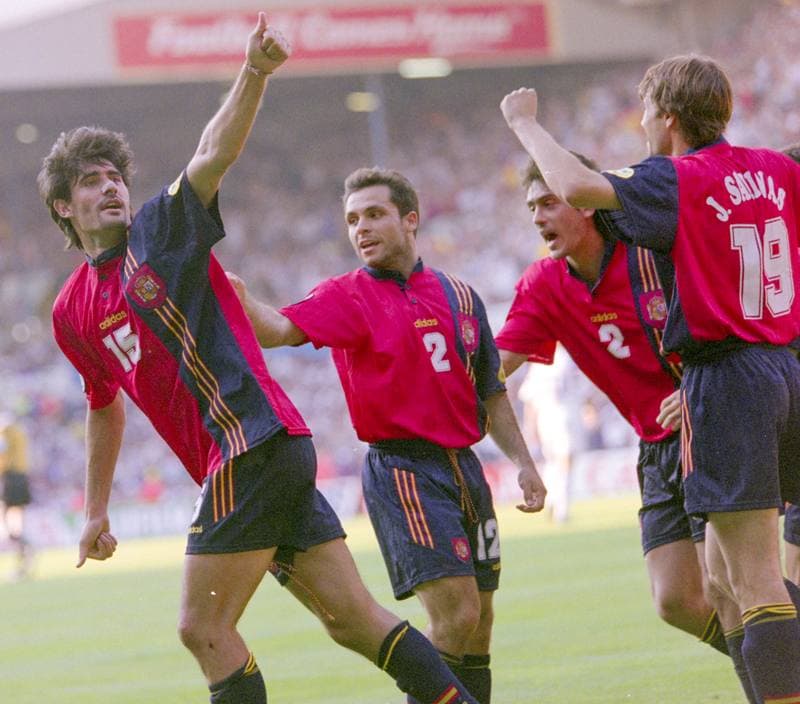 Football. UEFA EURO 1996. France - Spain. 15.06.1996