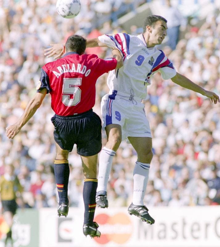 Football. UEFA EURO 1996. France - Spain. 15.06.1996