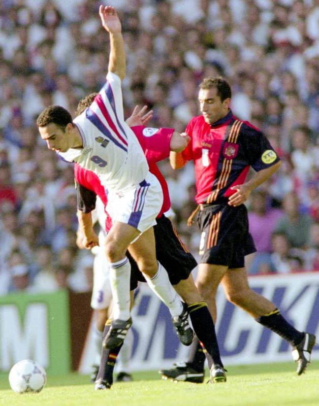 Football. UEFA EURO 1996. France - Spain. 15.06.1996