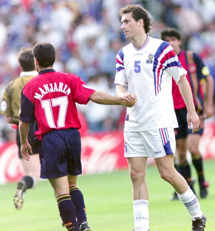 Football. UEFA EURO 1996. France - Spain. 15.06.1996
