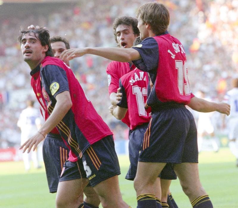 Football. UEFA EURO 1996. France - Spain. 15.06.1996
