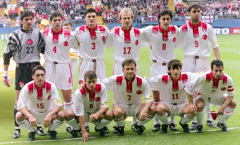 Football. UEFA EURO 1996. Turkey - Denmark. 19.06.1996