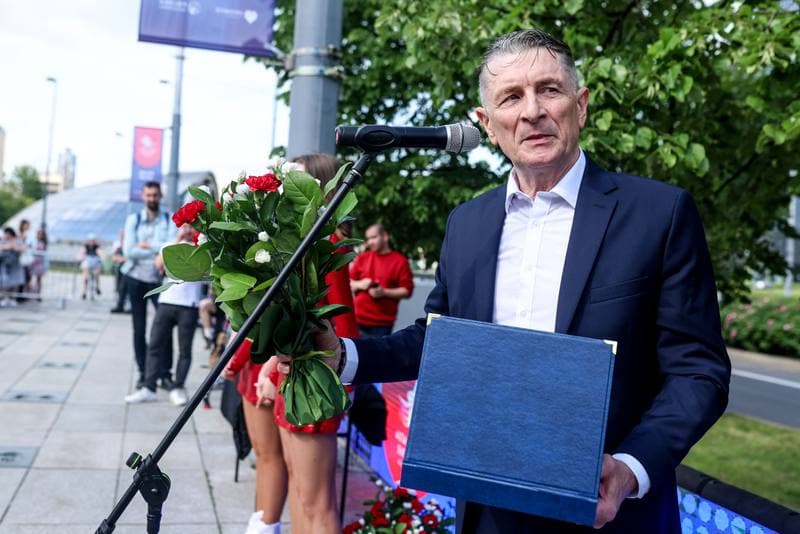 Volleyball. Aleja Gwiazd Siatkowki. Unveiling of commemorative plaques. 22.05.2026