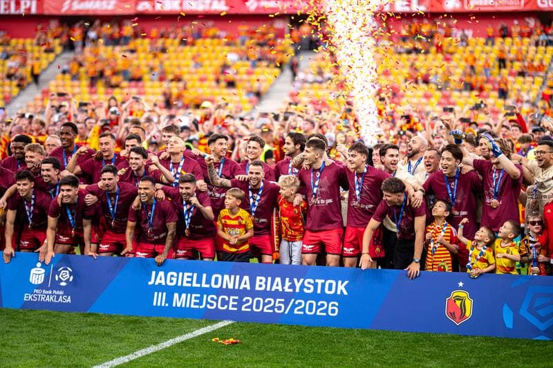 Football. PKO BP Ekstraklasa. Jagiellonia Bialystok - Zaglebie Lubin. 23.05.2026