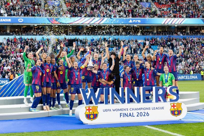 Football. UEFA Women's Champions League Final. Barcelona - OL Lyonnes. 23.05.2026