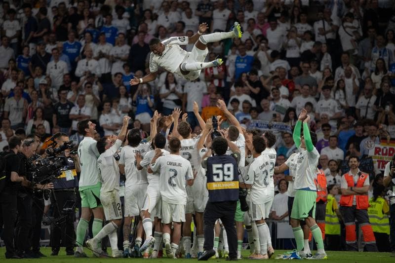 Football. Real Madrid. Farewell of Dani Carvajal and Alaba. 23.05.2026