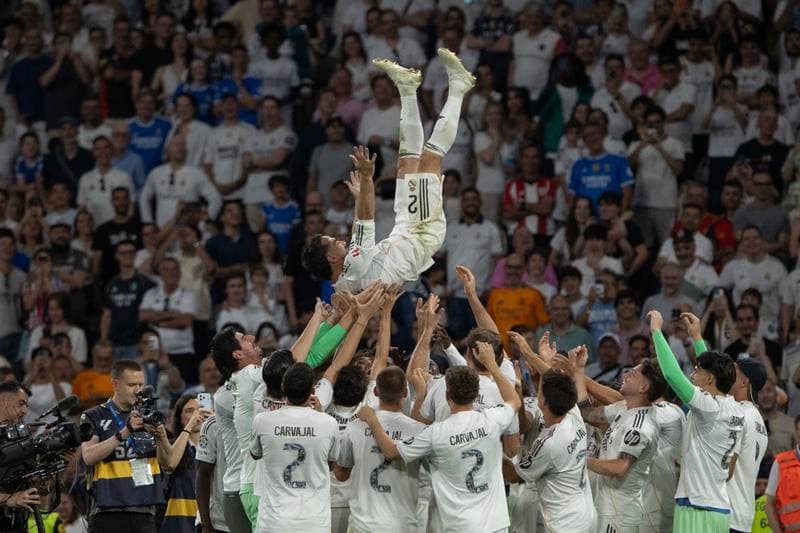 Football. Real Madrid. Farewell of Dani Carvajal and Alaba. 23.05.2026