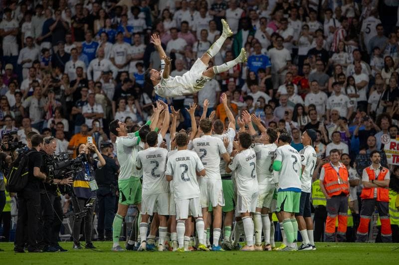 Football. Real Madrid. Farewell of Dani Carvajal and Alaba. 23.05.2026