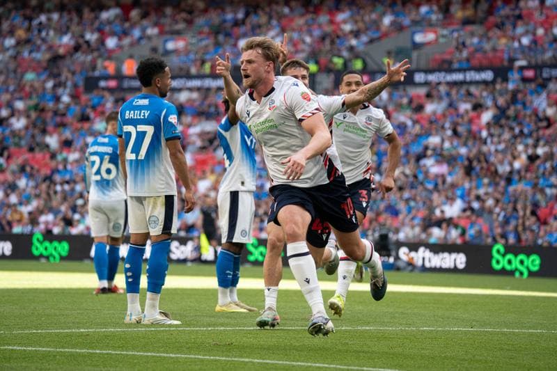 Football. Sky Bet League One Play-Off Final. Bolton Wanderers - Stockport County. 29.05.2026