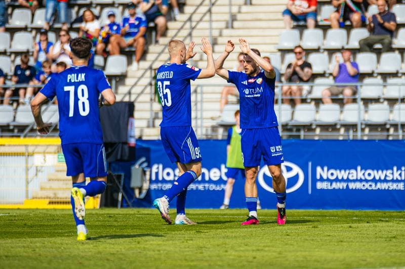 Football. Betclic 1 Liga. Miedz Legnica - Puszcza Niepolomice. 24.05.2026