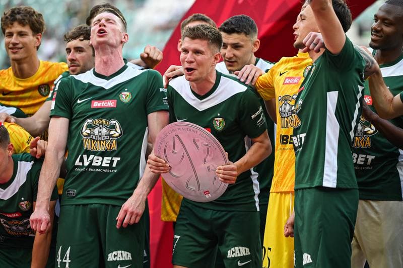 Football. Betclic 1 Liga. Slask Wroclaw - Pogon Grodzisk Mazowiecki. 24.05.2026
