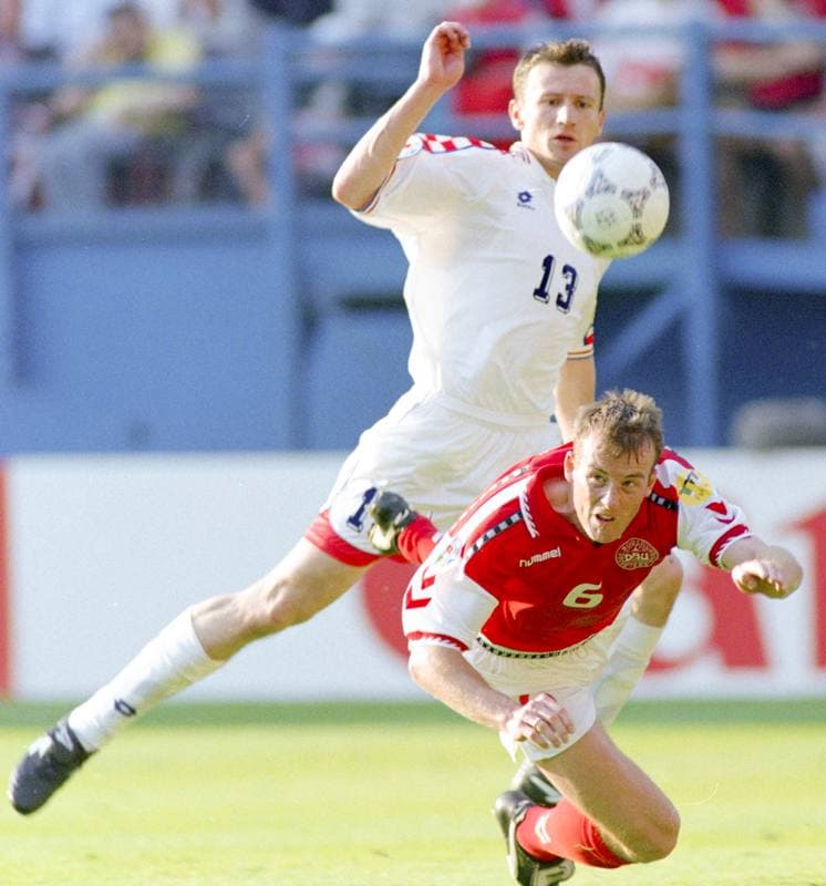 Football. UEFA EURO 1996. Croatia - Denmark. 16.06.1996
