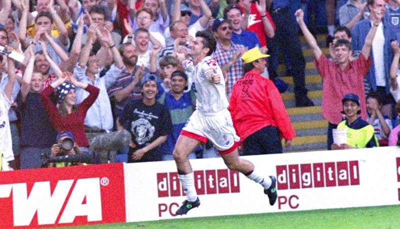 Football. UEFA EURO 1996. Croatia - Denmark. 16.06.1996
