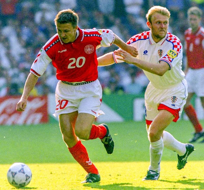 Football. UEFA EURO 1996. Croatia - Denmark. 16.06.1996