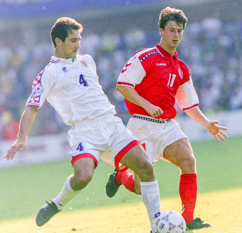 Football. UEFA EURO 1996. Croatia - Denmark. 16.06.1996