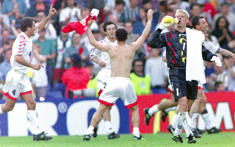 Football. UEFA EURO 1996. Croatia - Denmark. 16.06.1996