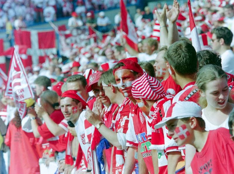 Football. UEFA EURO 1996. Croatia - Denmark. 16.06.1996