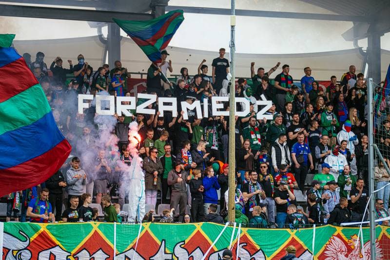 Football. Betclic 1 Liga. Miedz Legnica - Ruch Chorzow. 17.05.2026