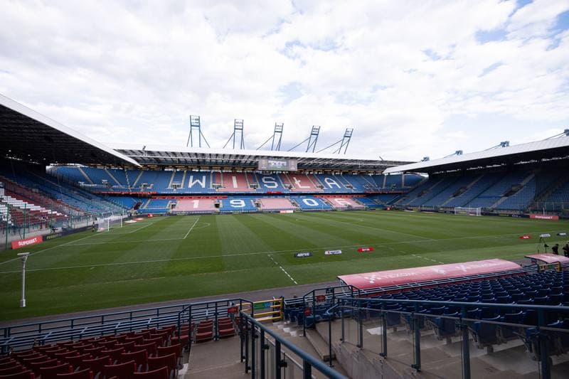 Football. Betclic I Liga. KS Wieczysta Krakow - Polonia Warszawa. 28.05.2026