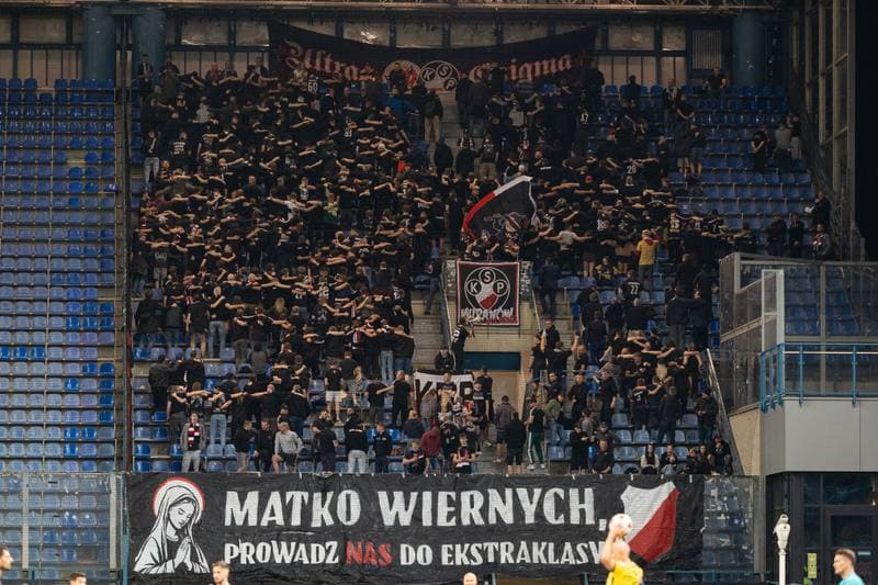 Football. Betclic I Liga. KS Wieczysta Krakow - Polonia Warszawa. 28.05.2026