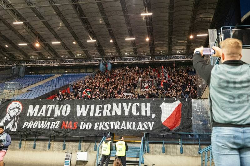 Football. Betclic I Liga. KS Wieczysta Krakow - Polonia Warszawa. 28.05.2026