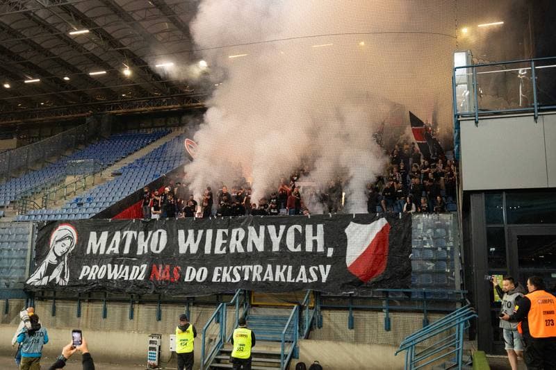 Football. Betclic I Liga. KS Wieczysta Krakow - Polonia Warszawa. 28.05.2026