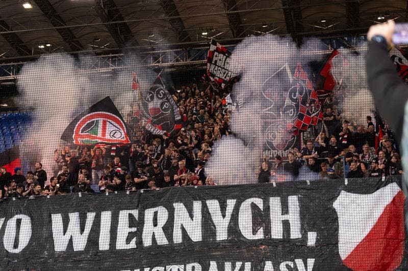 Football. Betclic I Liga. KS Wieczysta Krakow - Polonia Warszawa. 28.05.2026
